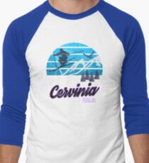 Cervinia Valle d’Aosta Italy Italia Ski Resort Snowboarding Winter Skiing Wear T-Shirts Hoodies Sweaters and Jumpers Men's Baseball ¾ T-Shirt
