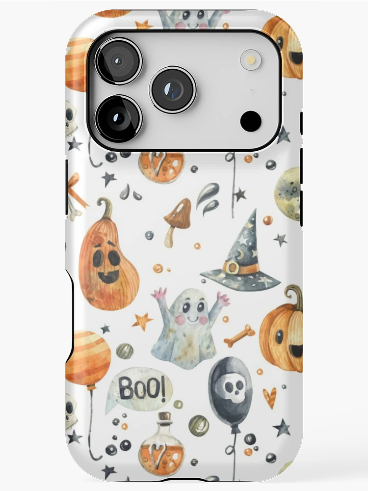 Thumbnail 1 of 4, iPhone Case, Halloween pattern pattern designed and sold by PCollection.
