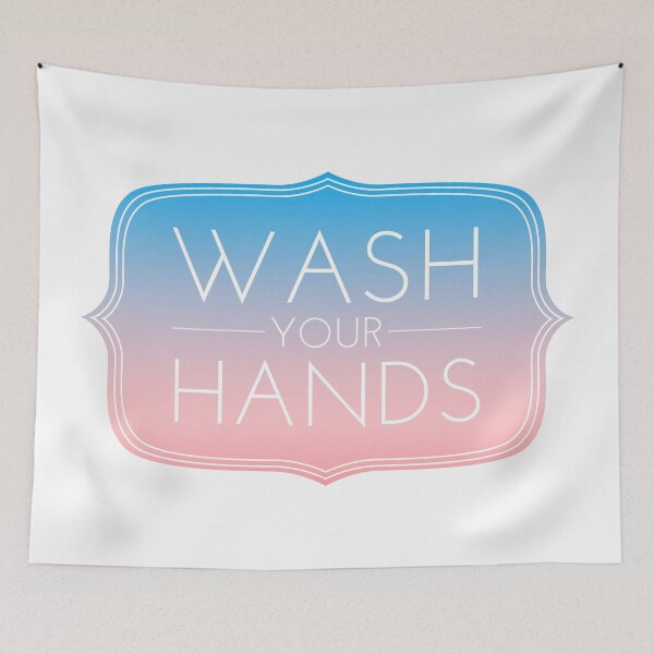 Item preview, Wash Your Hands (sunset) designed and sold by Funkymask.