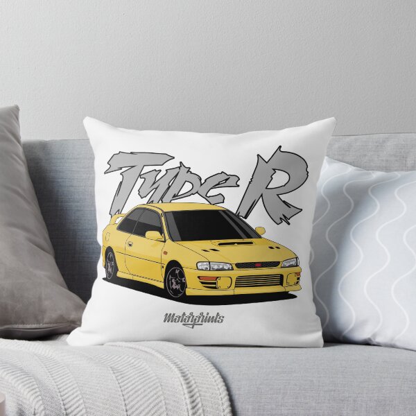 Aperçu de l'œuvre Impreza Type R (jaune) créée et vendue par Motorpr1nts.