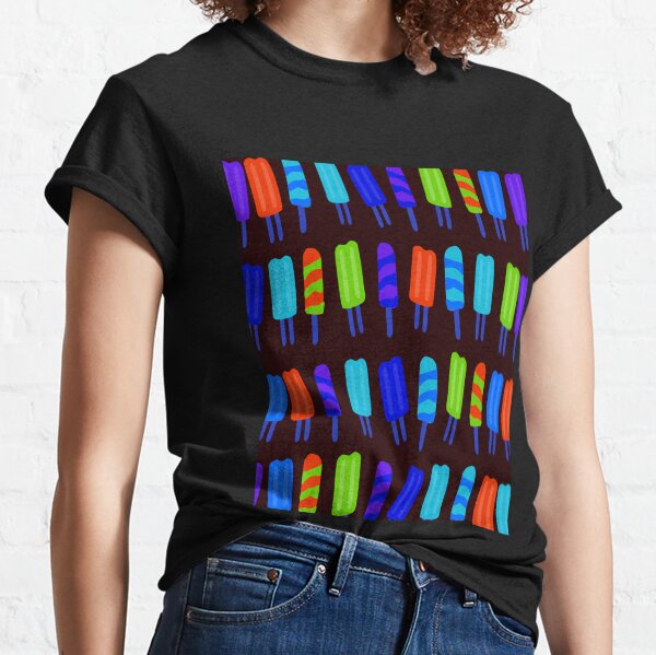Ice Pop Pattern Frezzer Lolly Paleta Icy Pole Classic T-Shirt