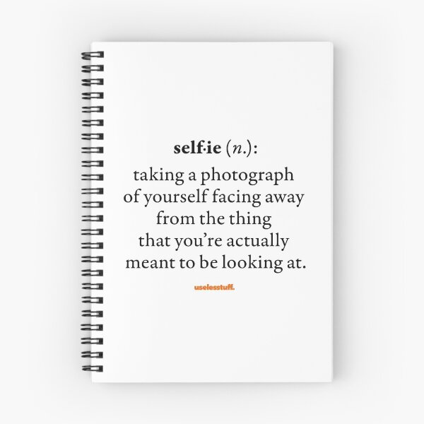 Item preview, 16647-02-BLT – Uselesstuff® Dictionary – Selfie – Unaware (Black) designed and sold by Uselesstuff.