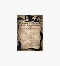 Witch's House Rules Art Board Print