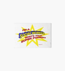 Super Social Worker Art Board Print