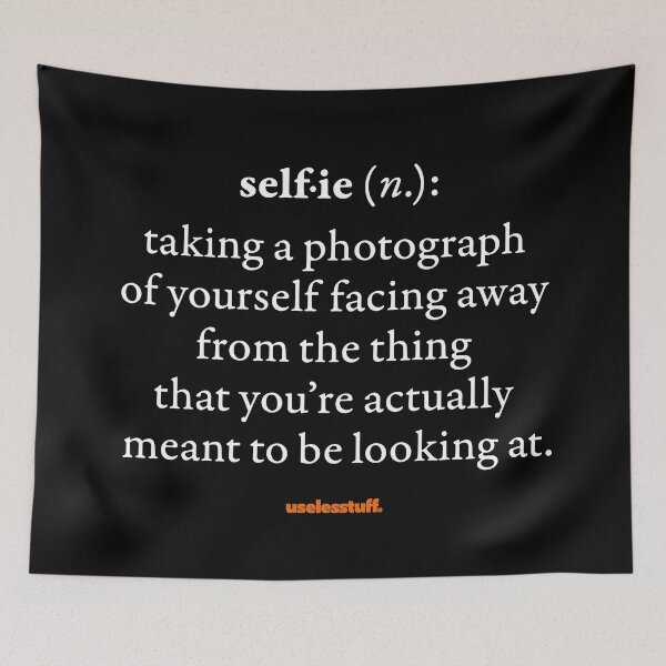 Item preview, 16647-02-BDK - Diccionario Uselesstuff® - Selfie - Desconocido (Blanco) designed and sold by Uselesstuff.