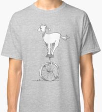 Ziege auf einem Einrad Classic T-Shirt