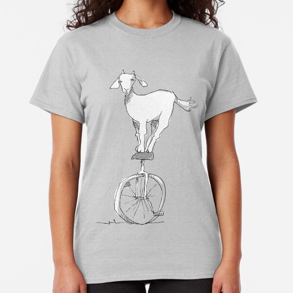 Goat on a unicycle Classic T-Shirt