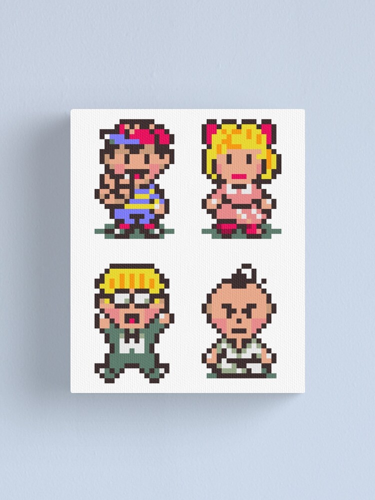 Earthbound Mother 2 ギーグの逆襲 Ness Paula Jeff Poo Canvas Print For Sale By Wolfelectric Redbubble 8281