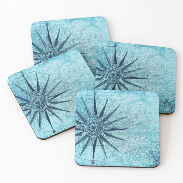 Item preview, Blue nautical chart designed and sold by Dator.