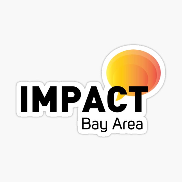 IMPACT Logo, Black Text + No Tagline Sticker
