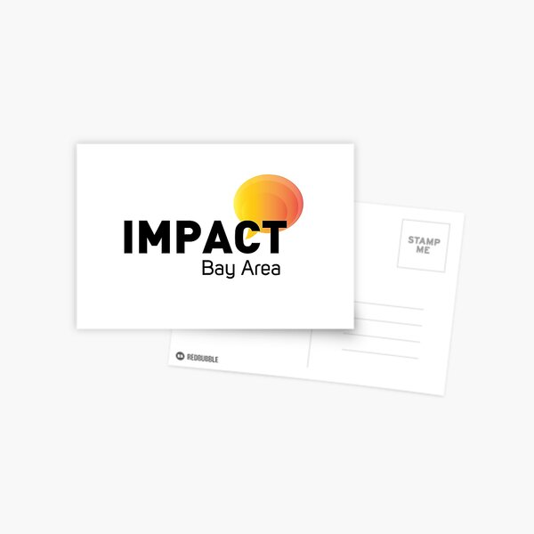 IMPACT Logo, Black Text + No Tagline Postcard