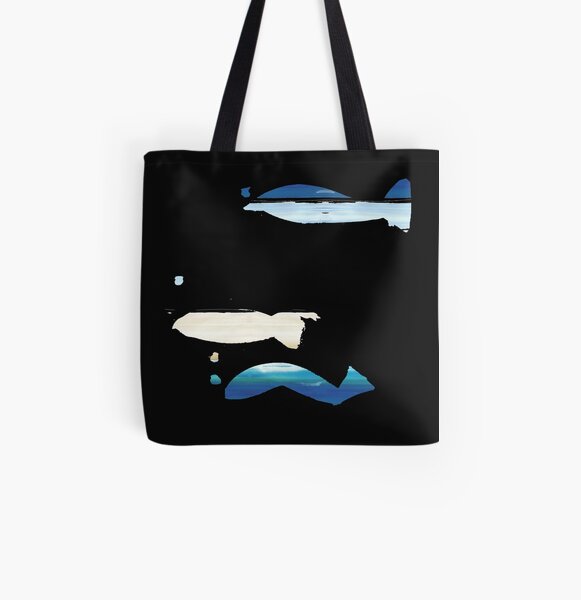 Expressive Fishes All Over Print Tote Bag