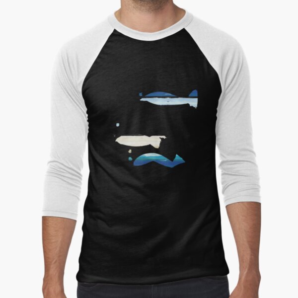 Expressive Fishes Baseball ¾ Sleeve T-Shirt