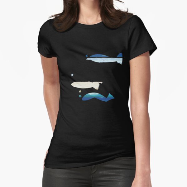 Expressive Fishes Fitted T-Shirt