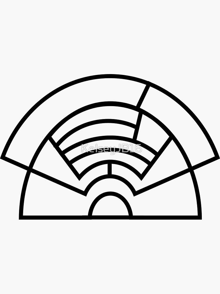 "Orchestra Layout Diagram " Sticker for Sale by KelseyJB16 Redbubble