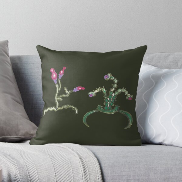 Ugly But Happy Plants Throw Pillow