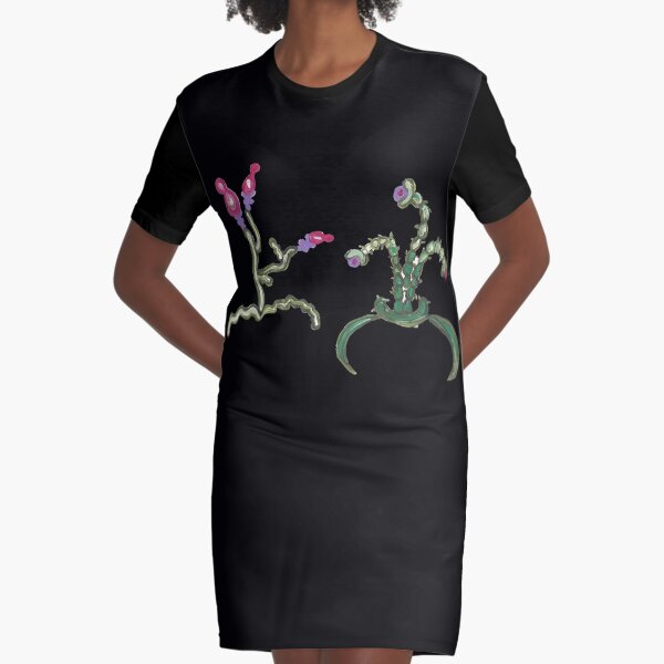 Ugly But Happy Plants Graphic T-Shirt Dress