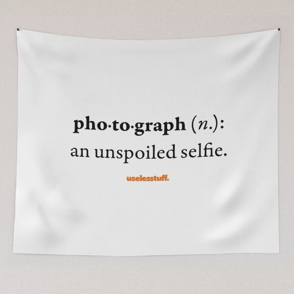 Item preview, 16649-01-BLT - Diccionario Uselesstuff® - Fotografía - Sin estropear (Negro) designed and sold by Uselesstuff.