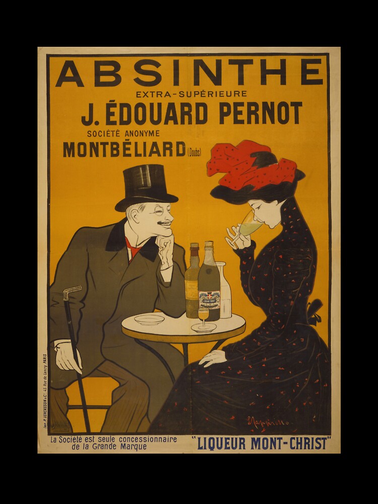 Thumbnail 7 of 7, Oversized T-Shirt, 'Absinthe' by Leonetto Cappiello (Reproduction) designed and sold by RozAbellera.