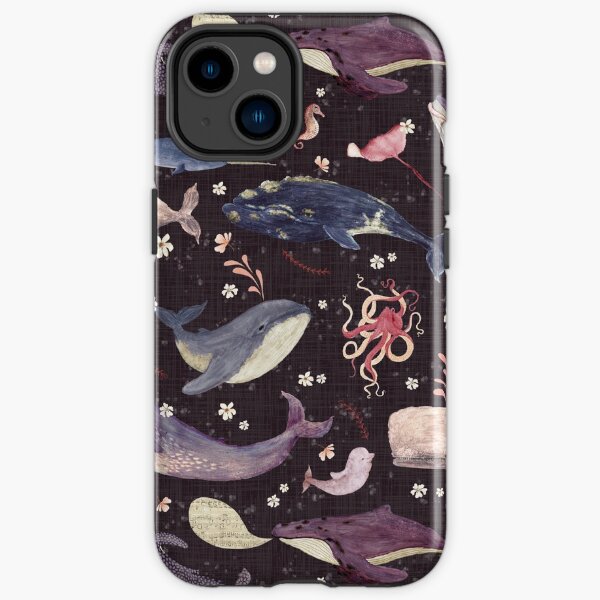 Whale's song grape iPhone Tough Case