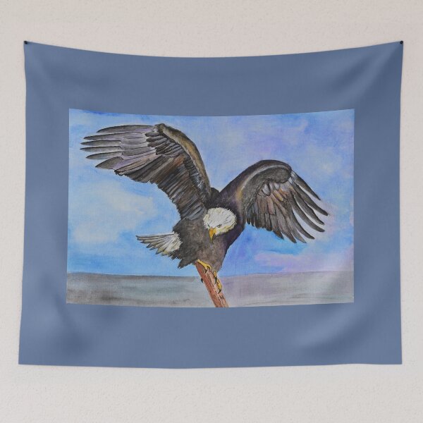 Item preview, Majestic Eagle Watercolor Painting designed and sold by 1Lbrody1.