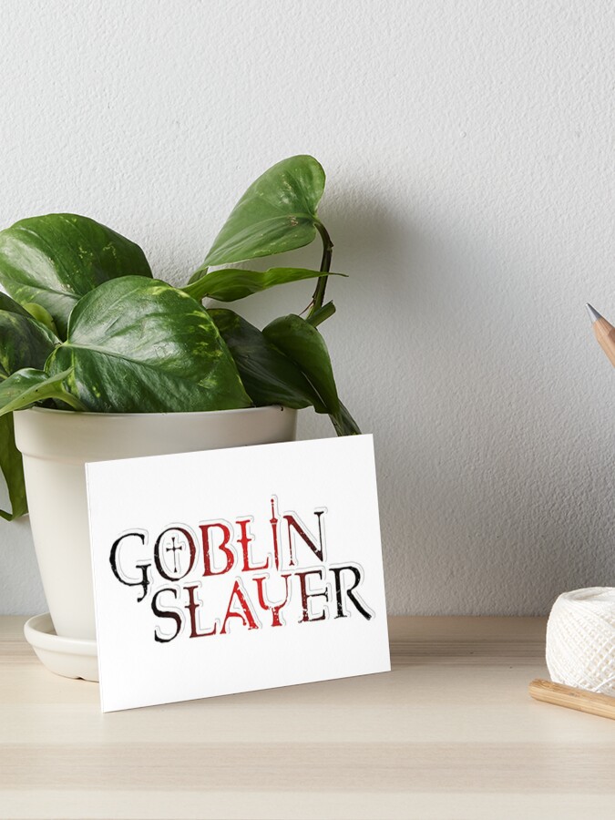 Goblin Slayer Anime Logo 18 Art Board Print By Thatfattgamer Redbubble