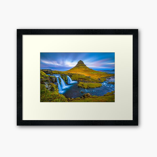 Kirkjufell Mountain Iceland Framed Art Print