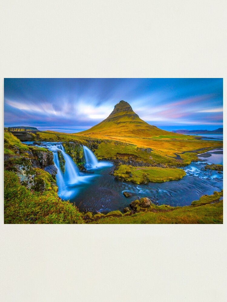 Thumbnail 1 of 3, Photographic Print, Kirkjufell Mountain Iceland designed and sold by AdrianAlford.