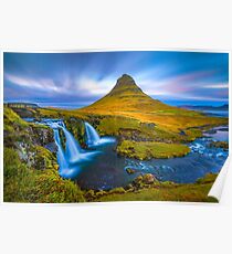 Kirkjufell Mountain Island Poster