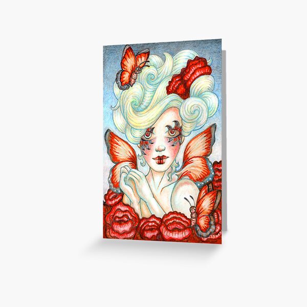 Butterfly Fairy Art titled Bloom by Stephanie Ann Garcia Greeting Card