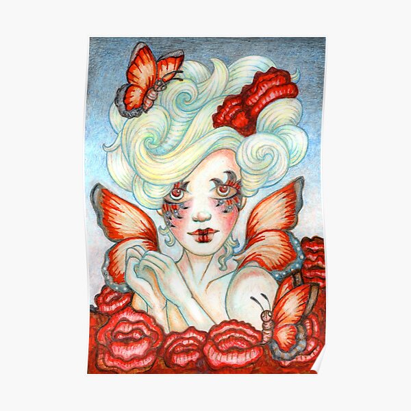 Butterfly Fairy Art titled Bloom by Stephanie Ann Garcia Poster