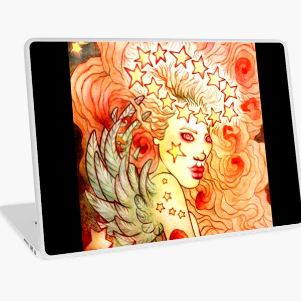 Glamorous Star Angel image titled: Glow created by Stephanie Ann Garcia Laptop Skin
