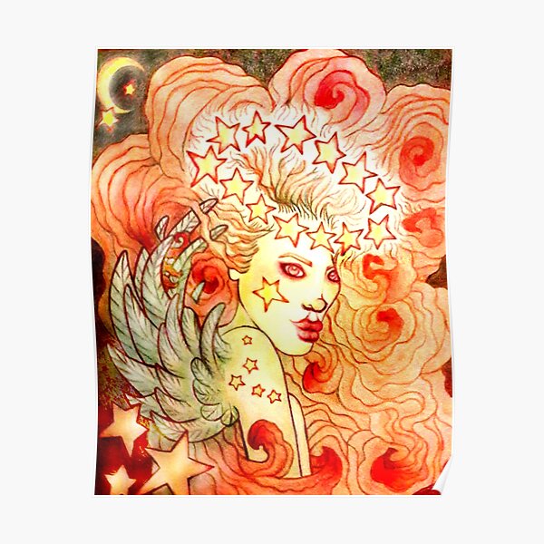 Glamorous Star Angel image titled: Glow created by Stephanie Ann Garcia Poster