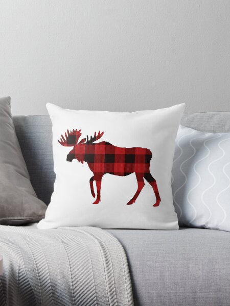 Moose christmas pillow hotsell