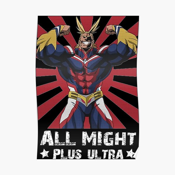 Plus Ultra Posters Redbubble - roblox plus ultra one for all quirk