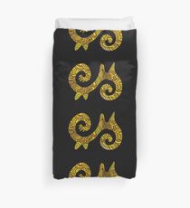 Ahoden: Adinkra Symbol of Energy Duvet Cover
