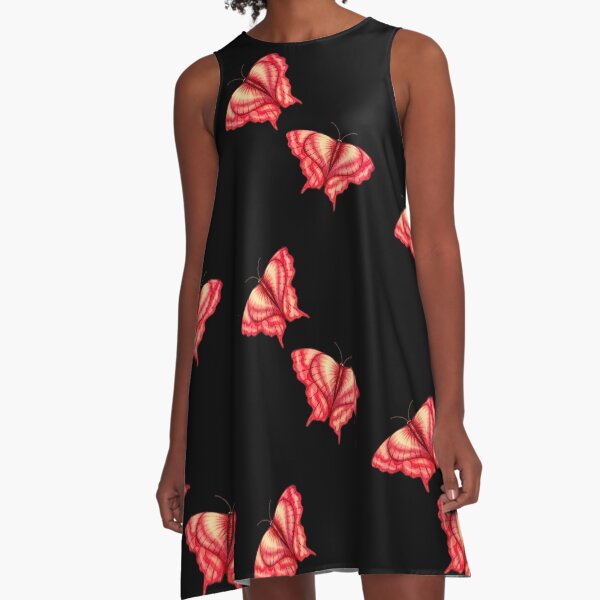 Heart Butterflies created by Stephanie Ann Garcia A-Line Dress