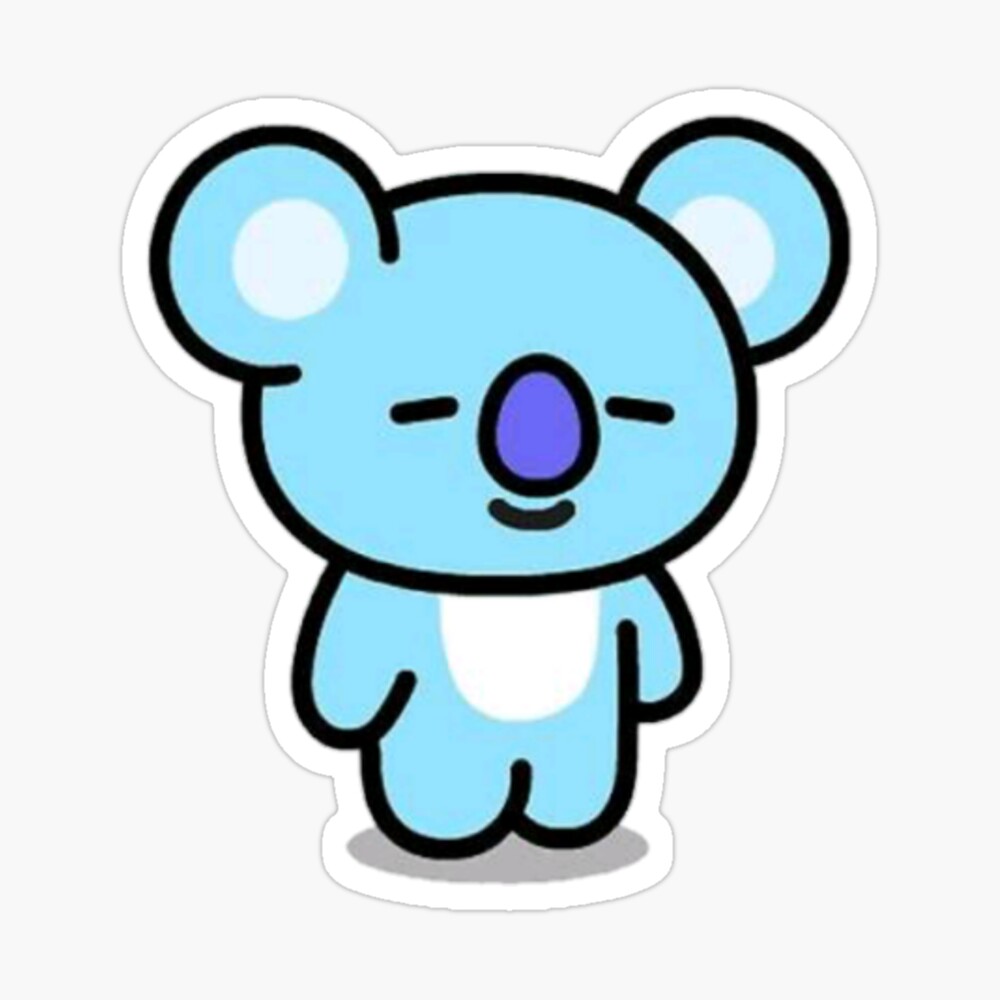 bt21 koyaaaa sticker by codyfrazier24 redbubble