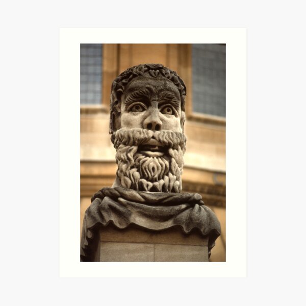 Stone Head Art Print