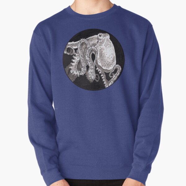 Tiny Octopus Inktober Illustration (Products) Pullover Sweatshirt