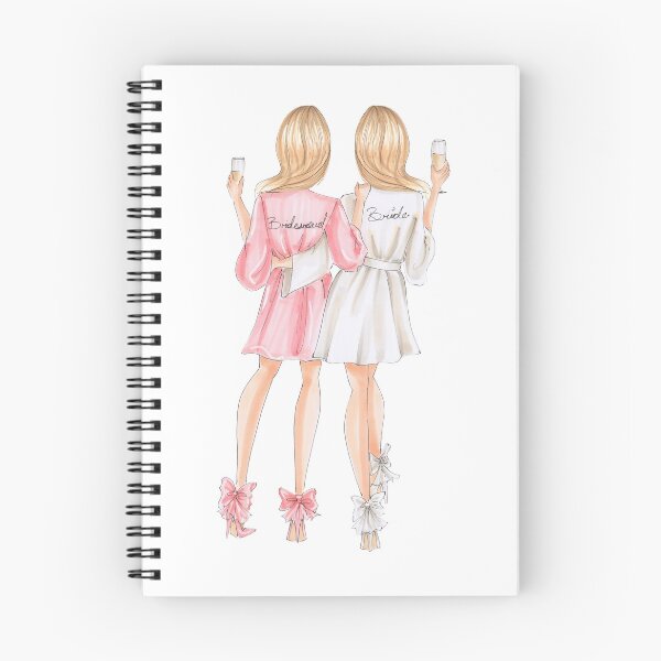 Item preview, blonde bride and bridesmaid designed and sold by reyniramirezfi.