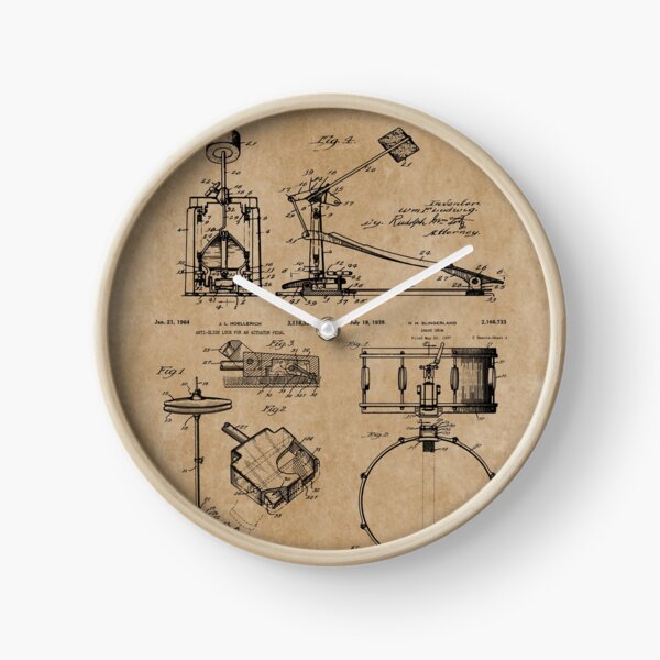 Item preview, Drum Set Kit Vintage Patent Prints designed and sold by MadebyDesign.