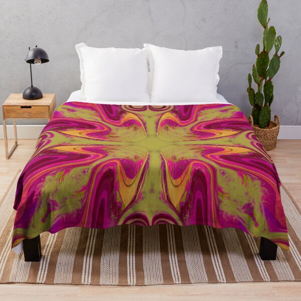 Item preview, Groovy, Retro Pink and Green Swirl Abstract designed and sold by Gsallicat.