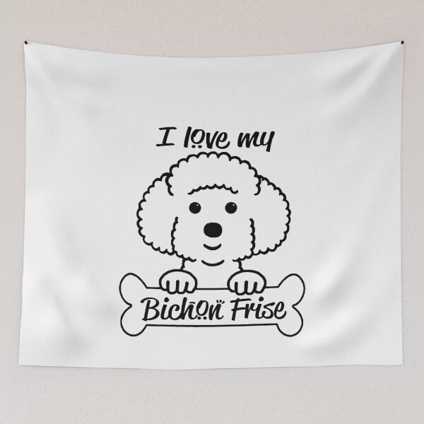 Item preview, I Love My Bichon Frise designed and sold by findgreatshirts.