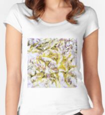 Neurology acrylic painting on panel Women's Fitted Scoop T-Shirt
