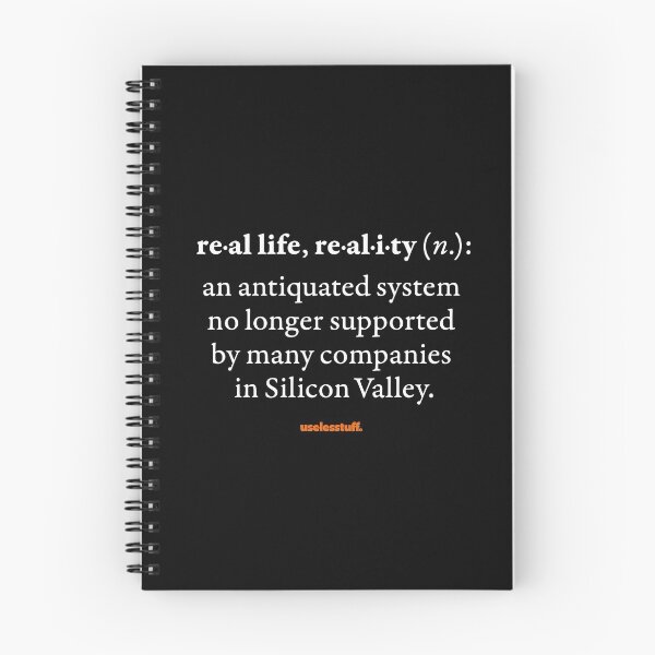 Item preview, 16651-01-BDK – Uselesstuff® Dictionary – Real Life, Reality – Unsupported (White) designed and sold by Uselesstuff.