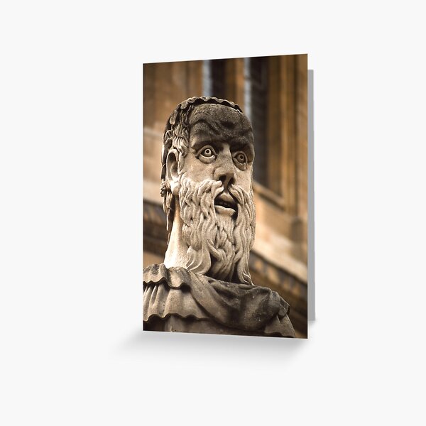 Stone Head Greeting Card