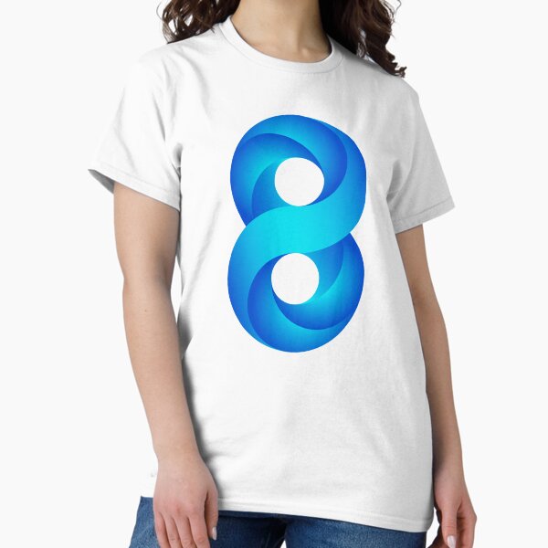 Number 8 Spiral Gradient Classic T-Shirt