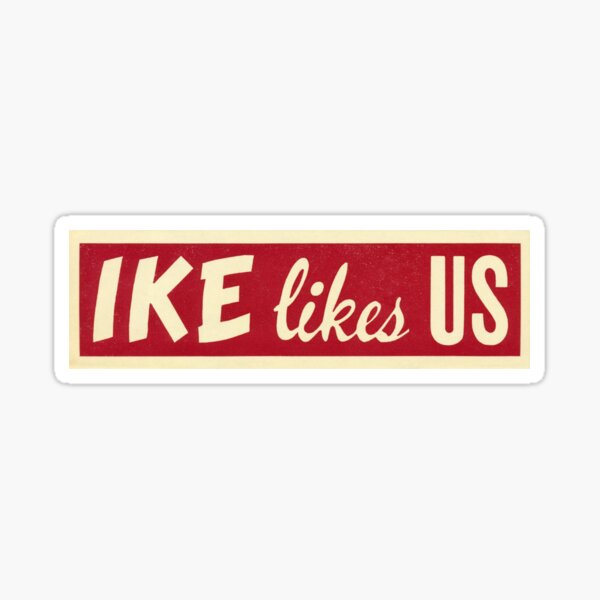 1952 Ike le gusta a nosotros Pegatina