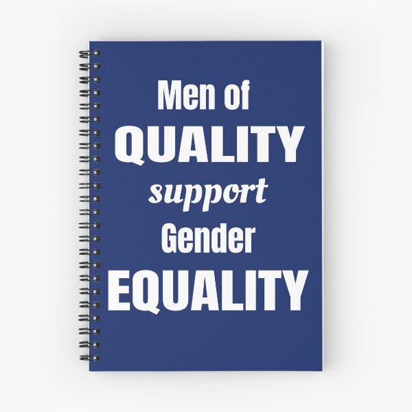 Item preview, Men of quality support gender equality Feminism quote  designed and sold by See Foon.